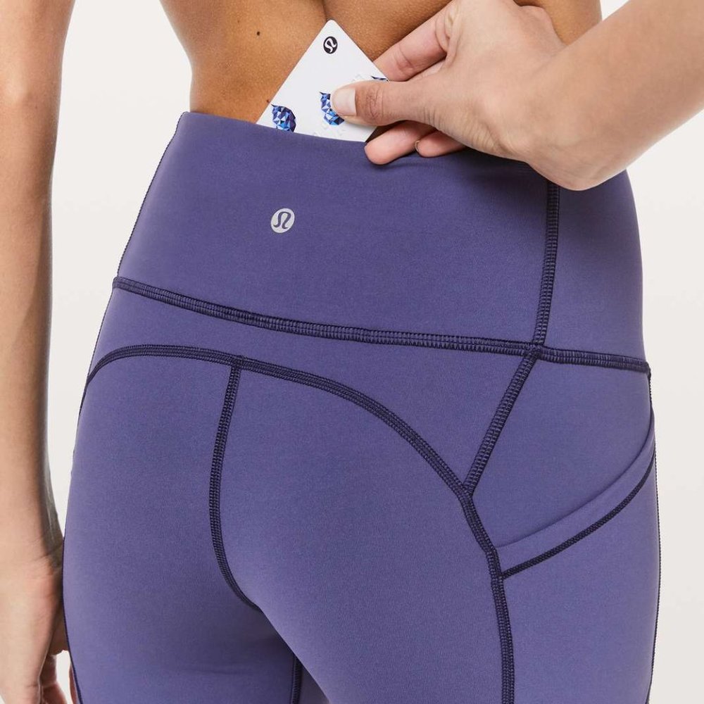 LULULEMON All The Right Places Leggings Gatsby Blu